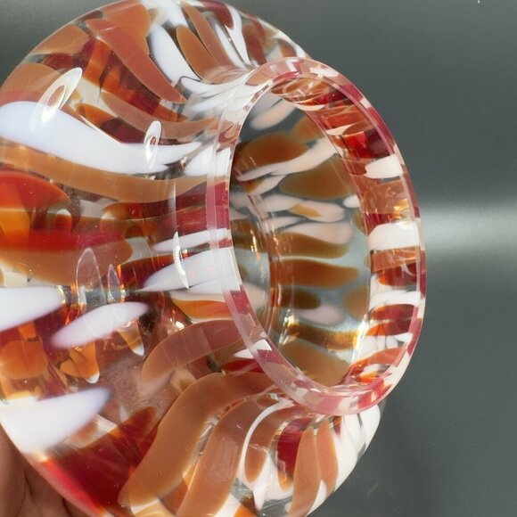 Zorza Glassworks Poland Christmas Tree 9inch Glass Tree New With Tag Hollow VTG - Picture 7 of 11